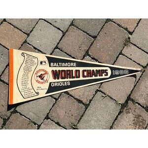 Baltimore Orioles 1983 World Series VINTAGE MLB Baseball Full Size Pennant